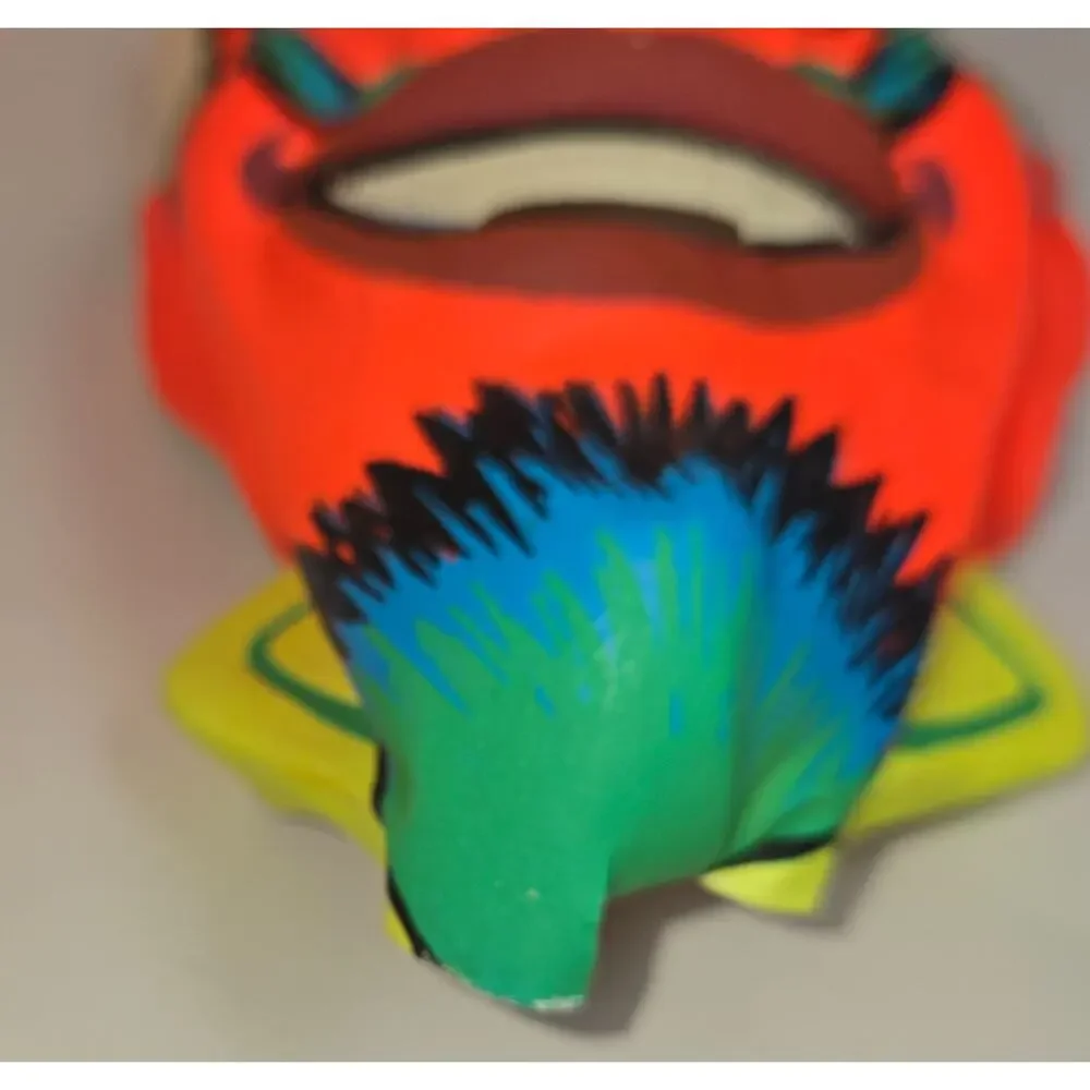 Devil Halloween Mask Black Light Reactive Zest Bar Giveaway 1960s Vacuform